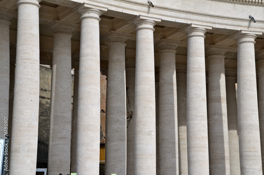 Saint Peter's Basilica Colonnade in Rome Saint Peter's Basilica Colonnade in Rome