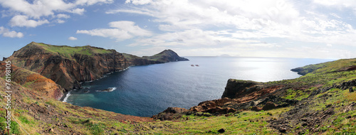 Panorama of the east coast of Madeira