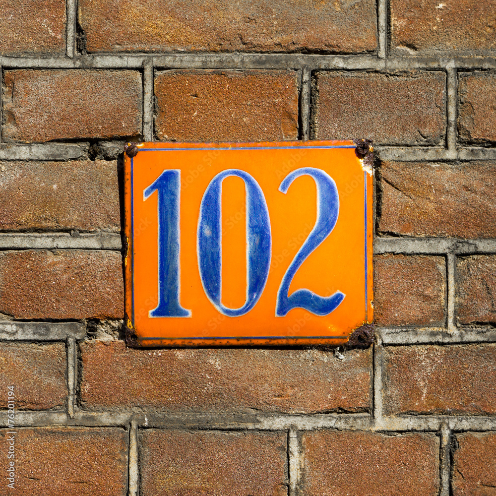 house number 102