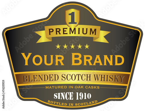 whisky label