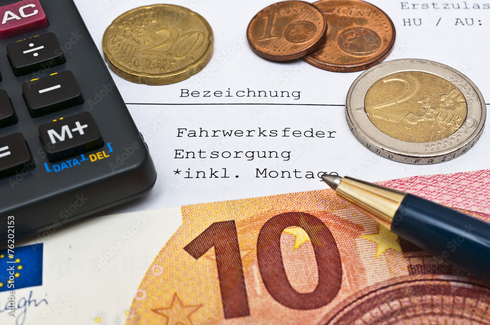 Wunschmotiv: Rechnung Werkstatt PKW #76202153