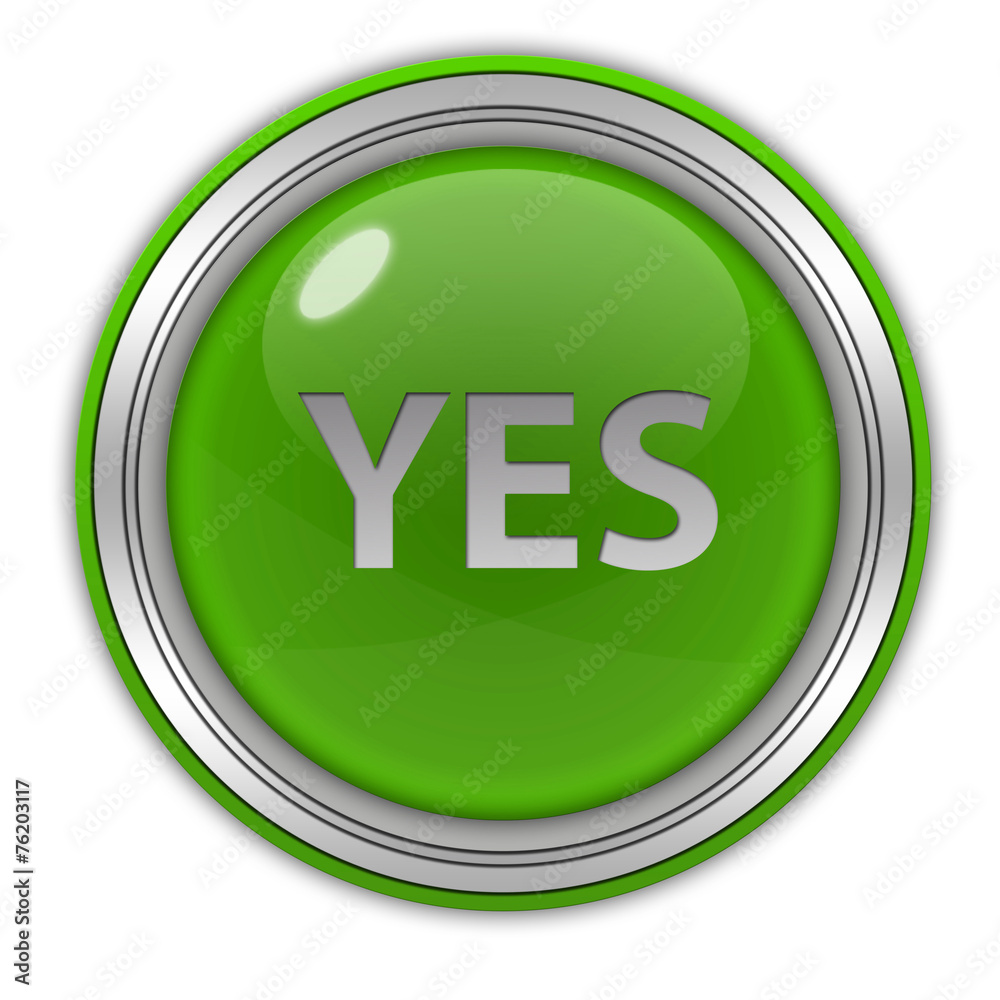 yes circular icon on white background yes circular icon on white background