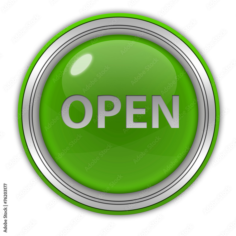 open circular icon on white background open circular icon on white background