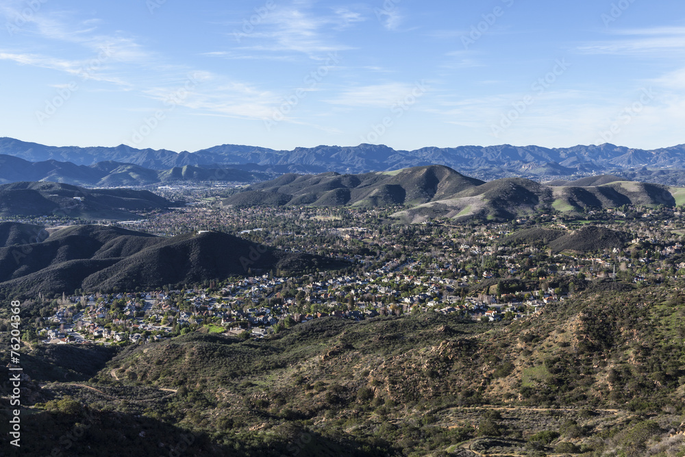 Thousand Oaks California Mountain Top View