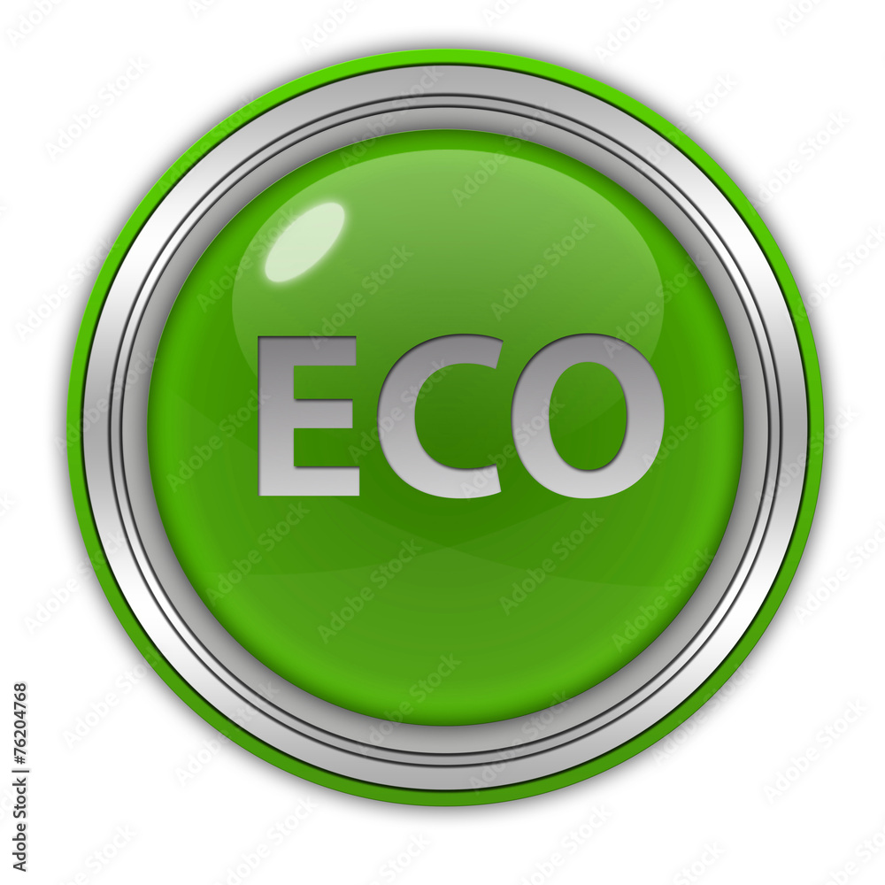 eco circular icon on white background eco circular icon on white background