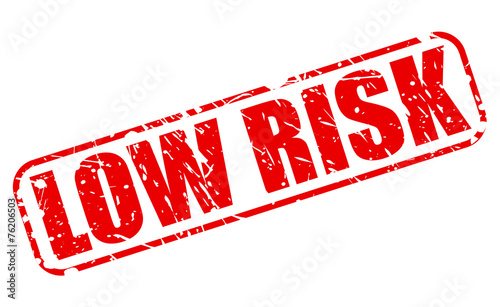 Low risk red stamp text