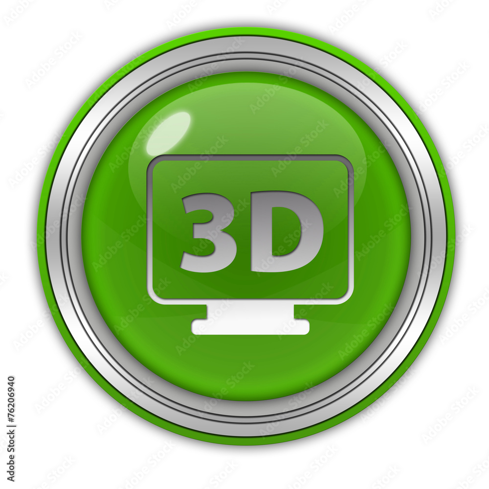 3Dcircular icon on white background 3Dcircular icon on white background