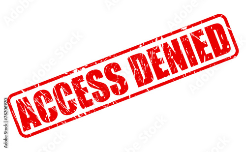 Access denied red stamp text