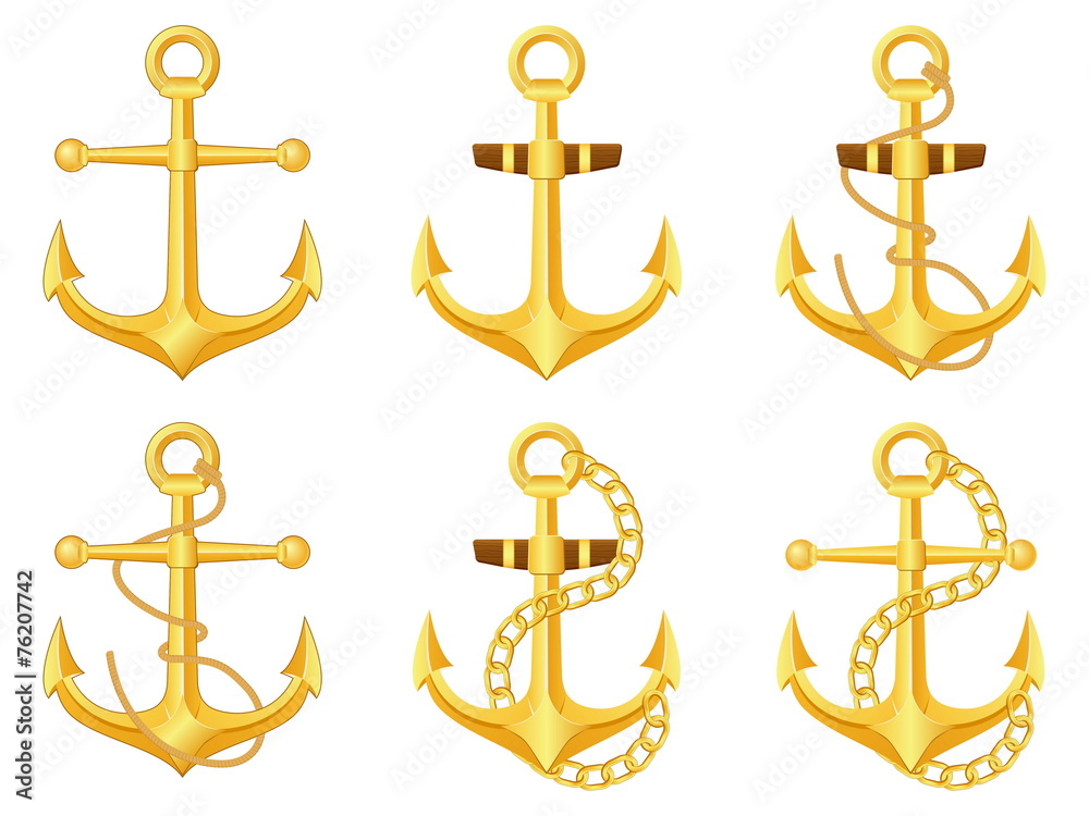 Naklejka premium anchor set