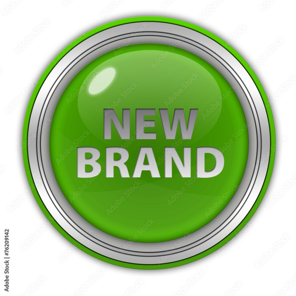 New brand circular icon on white background New brand circular icon on white background