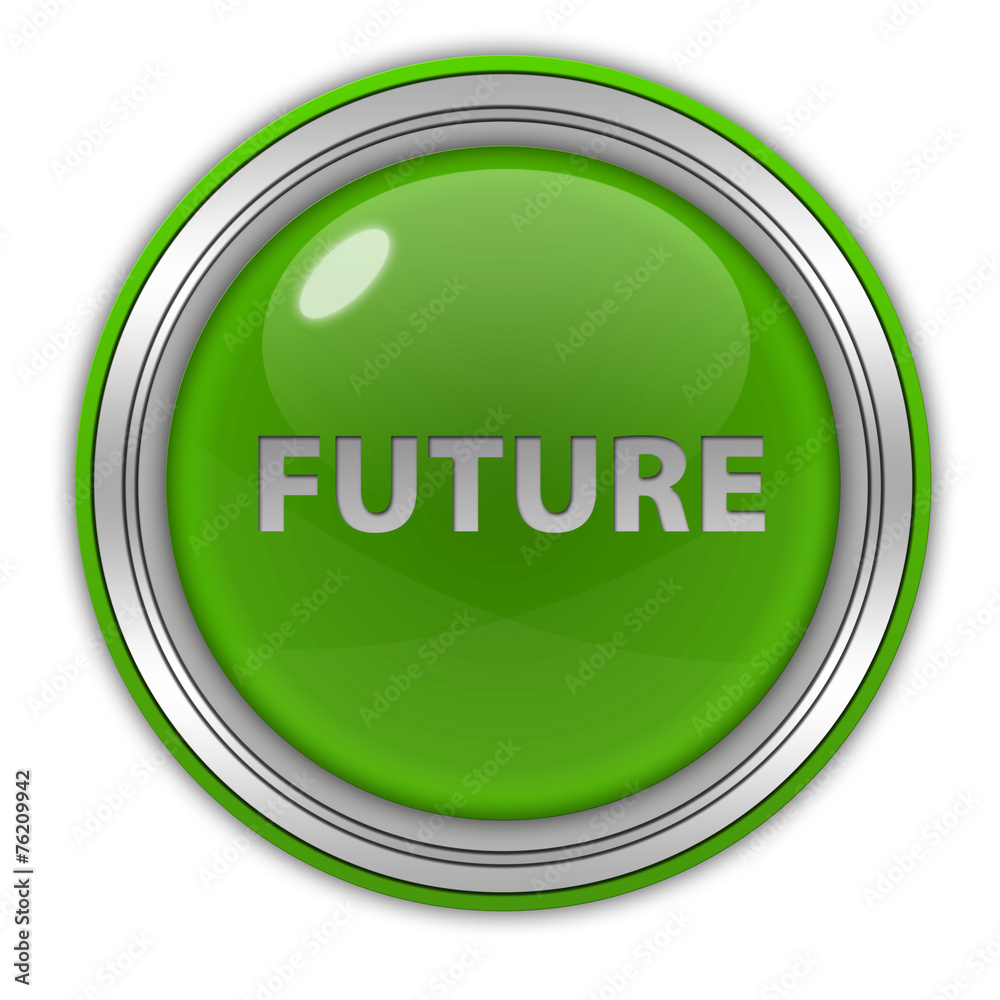 Future circular icon on white background Future circular icon on white background