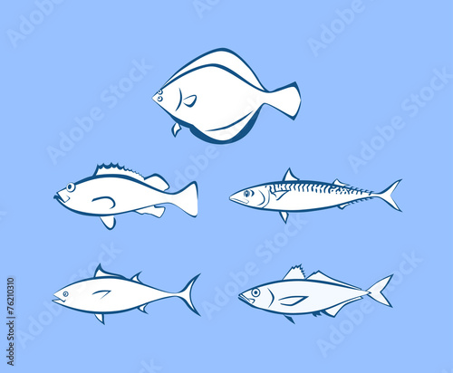 Icons of Sea Fish