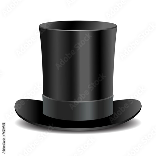 Cylinder black gentleman hat