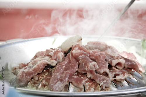 grill pork in korea style.