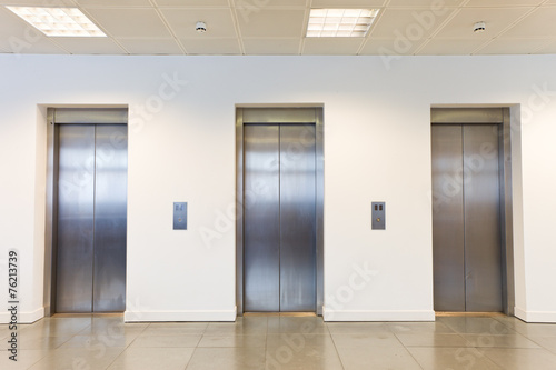 Elevator lifts to building reception