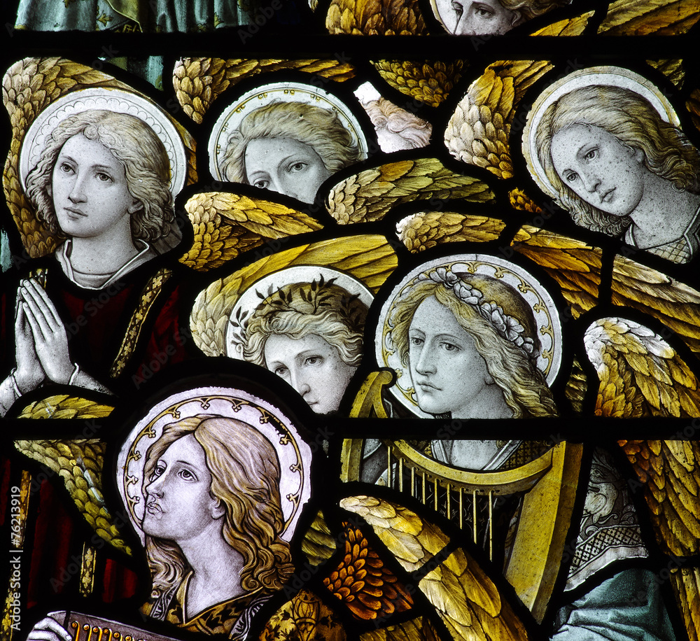 Obraz premium Angels in stained glass