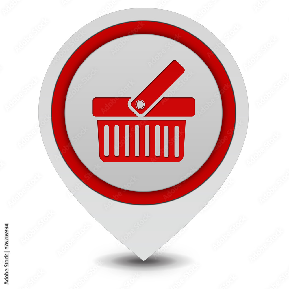 shopping cart pointer icon on white background shopping cart pointer icon on white background