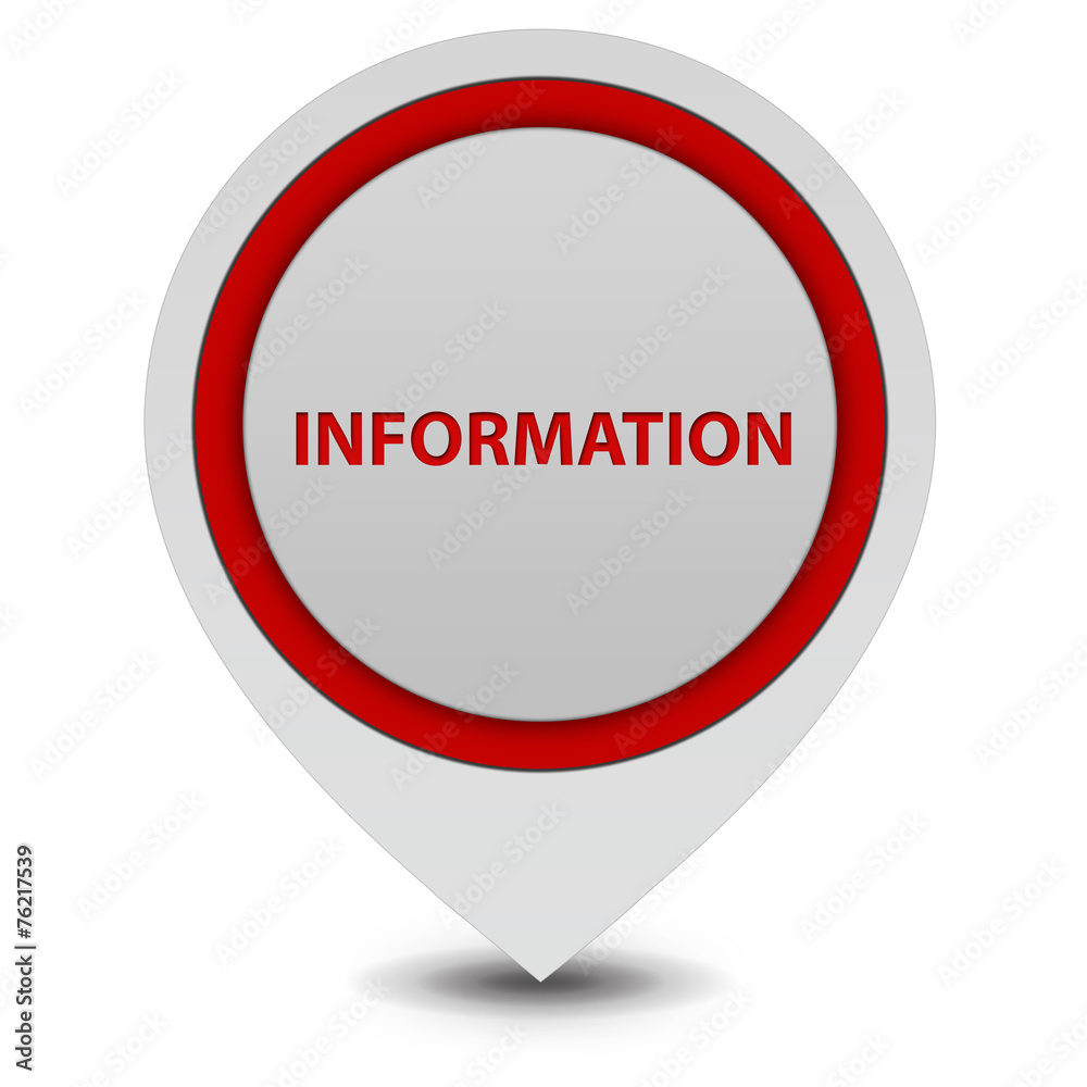 information pointer icon on white background information pointer icon on white background