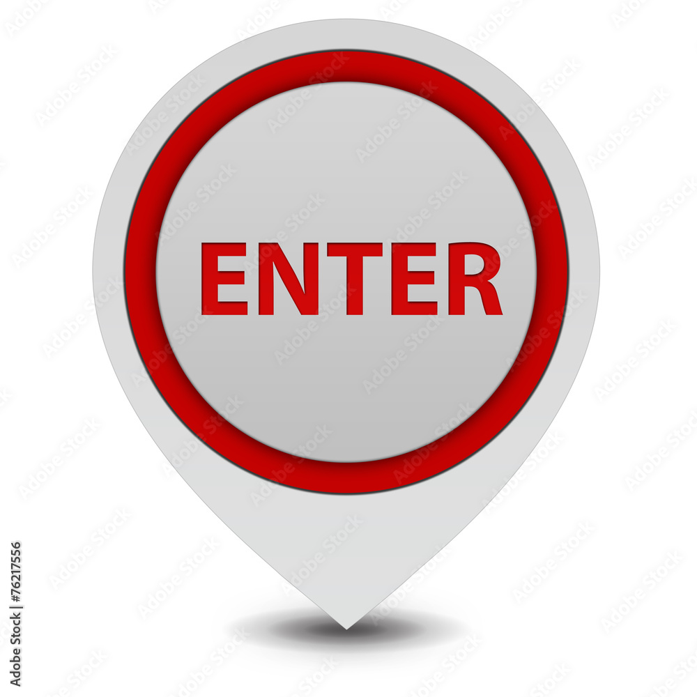 enter pointer icon on white background enter pointer icon on white background