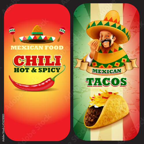 MEXICAN MENU CHILI E TACOS