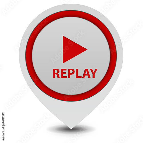 Replay pointer icon on white background Free Download Replay pointer icon on white background - GFXLoad