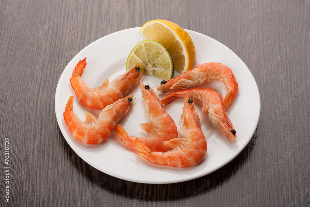 Shrimp with lime and lemon Shrimp with lime and lemon