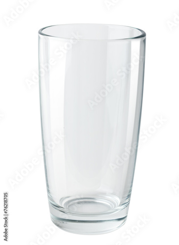 Empty glass isolated on white background. Path