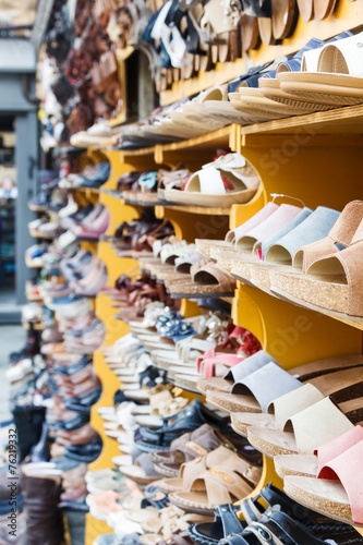 Street shoe shop in Florence