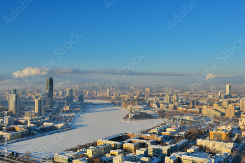 Aerial view of Yekaterinburg, Russia
