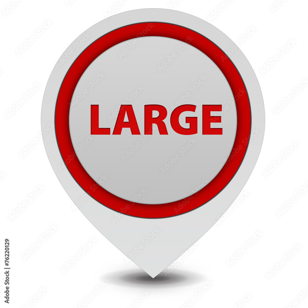 Large pointer icon on white background Large pointer icon on white background
