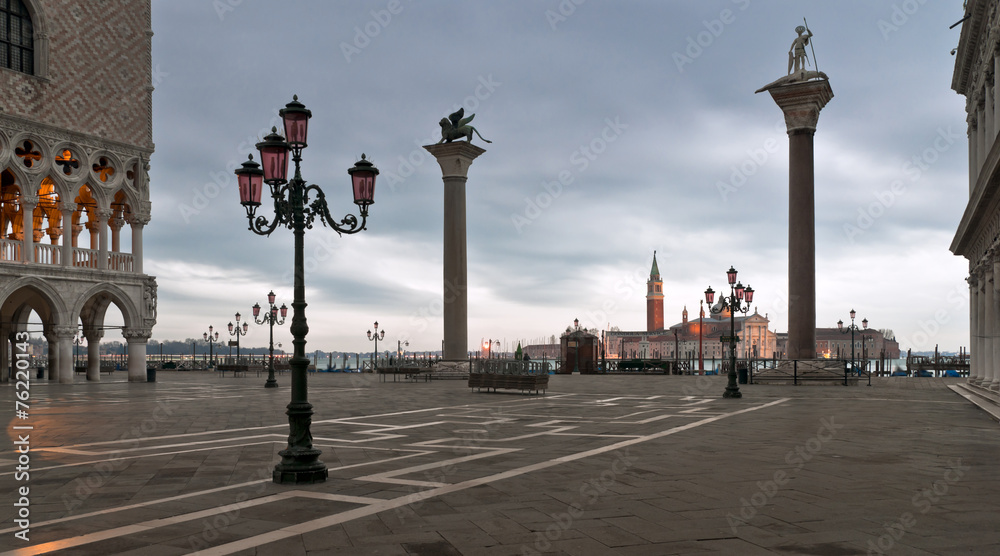 Piazza San Marco in winter morning