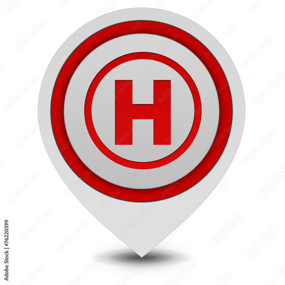 Emergency pointer icon on white background Emergency pointer icon on white background