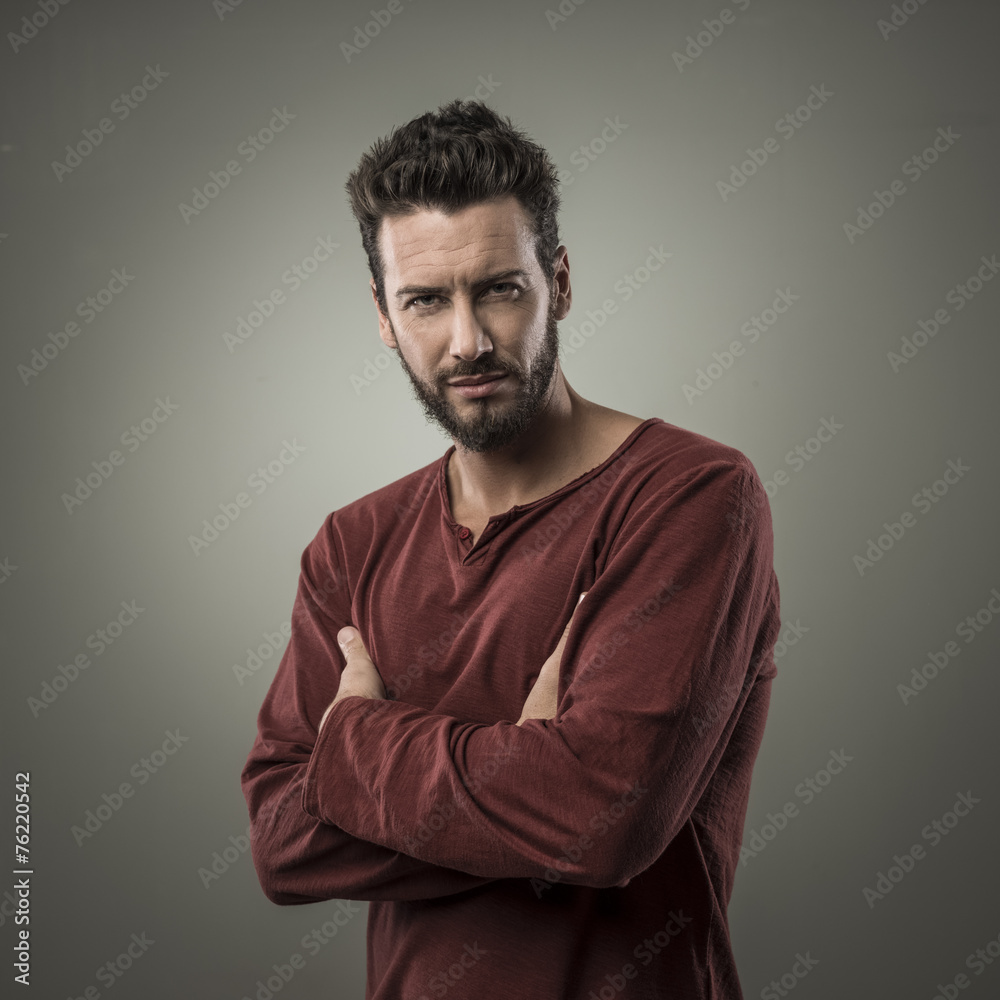 Fototapeta premium Confident young man posing