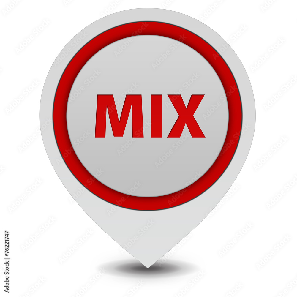 Mix pointer icon on white background Mix pointer icon on white background