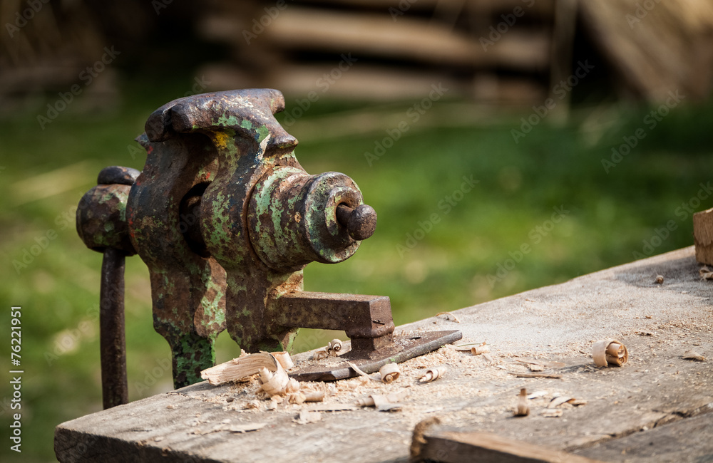 Old vise Old vise