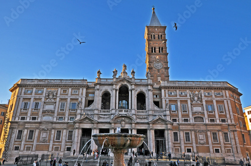 Roma, la fontana di piazza Santa Maria Maggiore