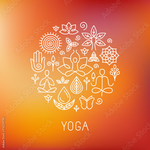 Vector yoga logo