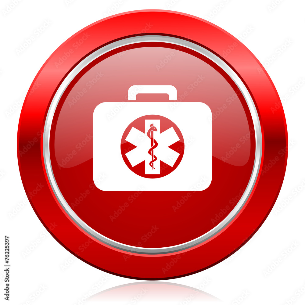 Obraz premium rescue kit icon emergency sign