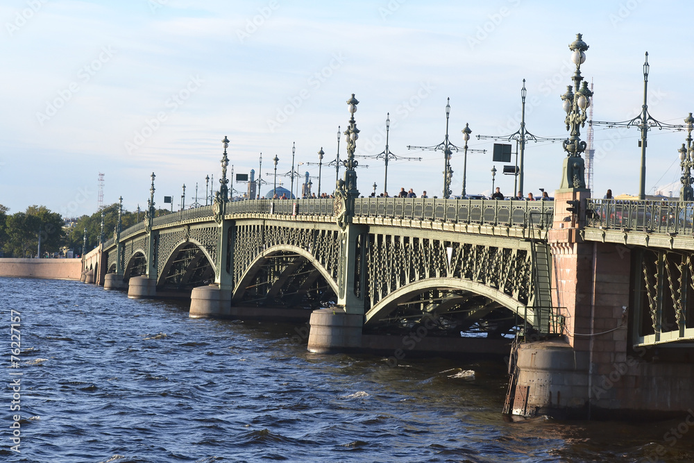 Obraz premium Trinity Bridge in St.Petersburg