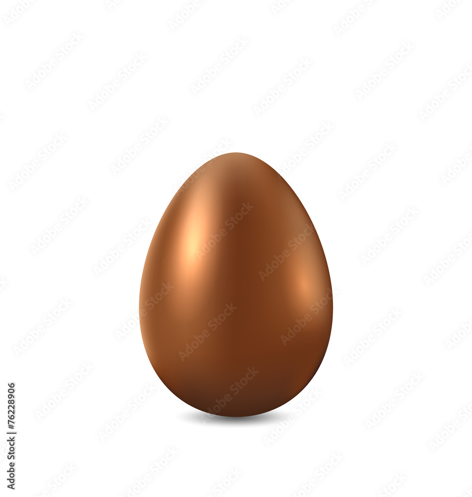 Easter chocolate egg isolated on white background Easter chocolate egg isolated on white background