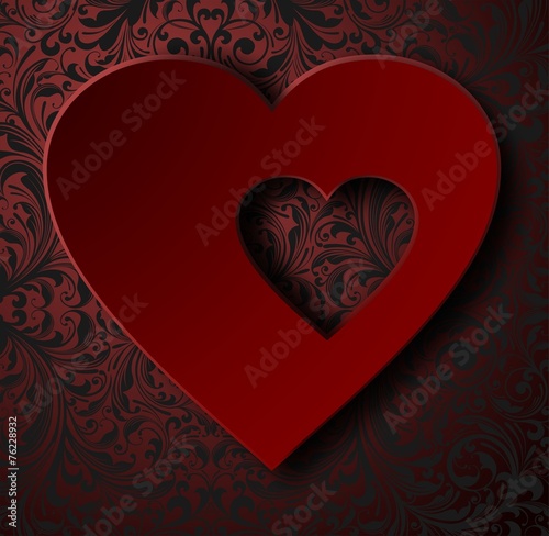 The heart background