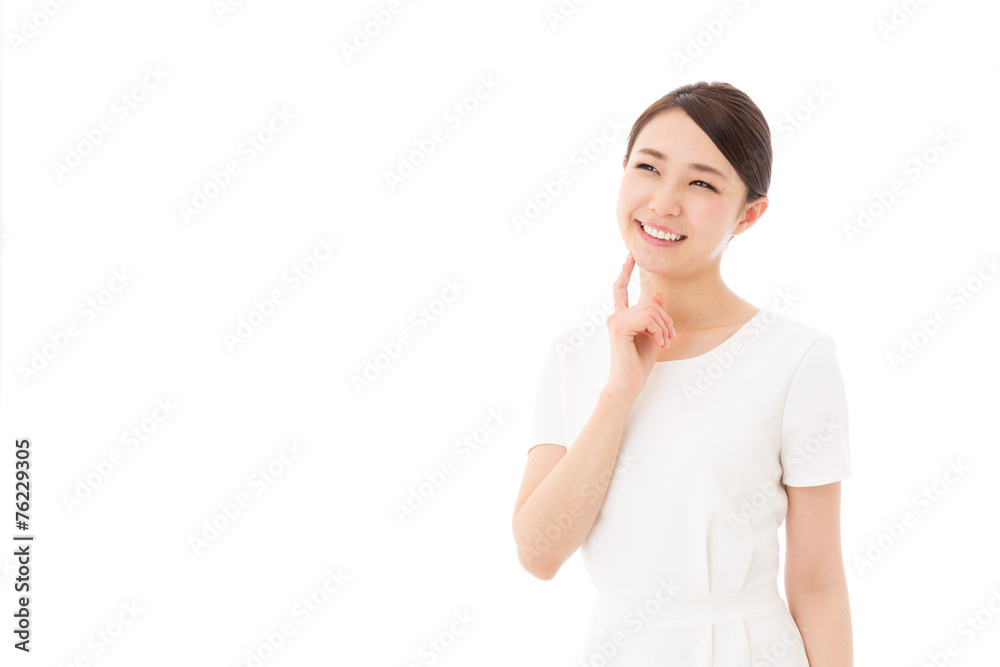 asian businesswoman on white background asian businesswoman on white background