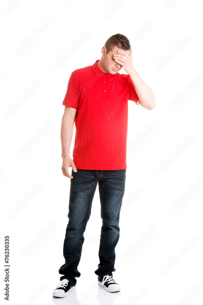 Fototapeta premium Man with a headache