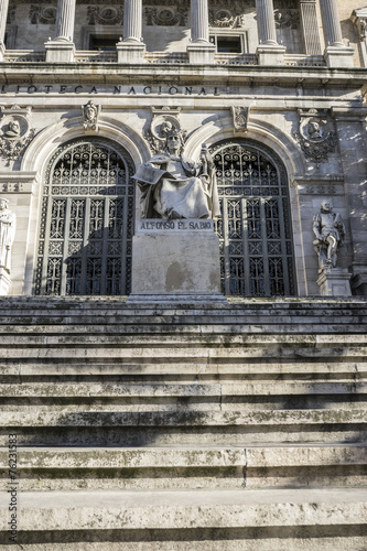 National Library of Madrid, Spain. architecture and art