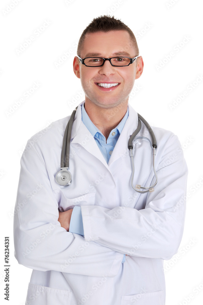 Confident young medical doctor