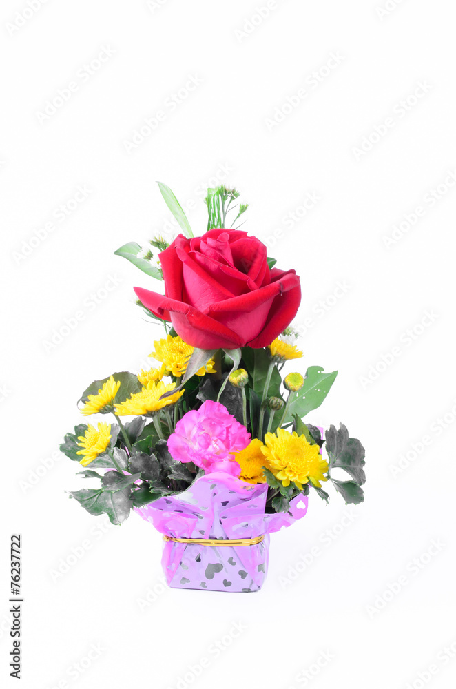 red rose flower bouquet