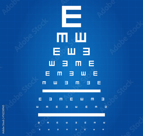 Eye Sight Test Chart Blueprint