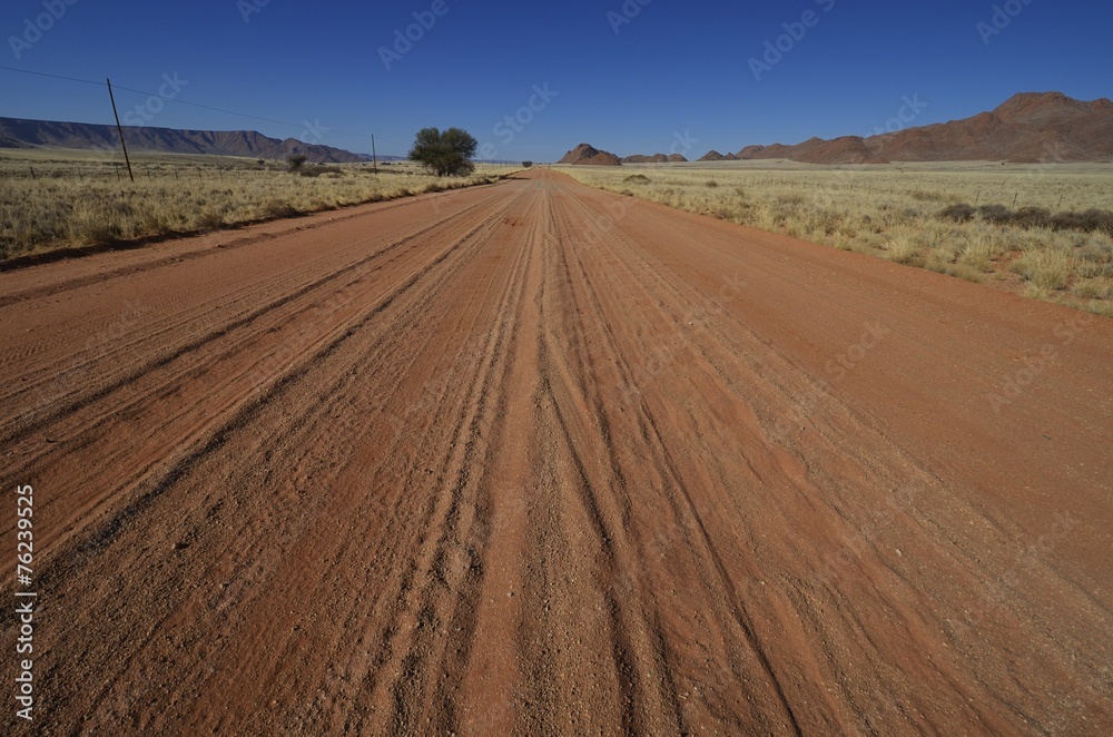 Sandpiste in Südnamibia (Tirasberge)