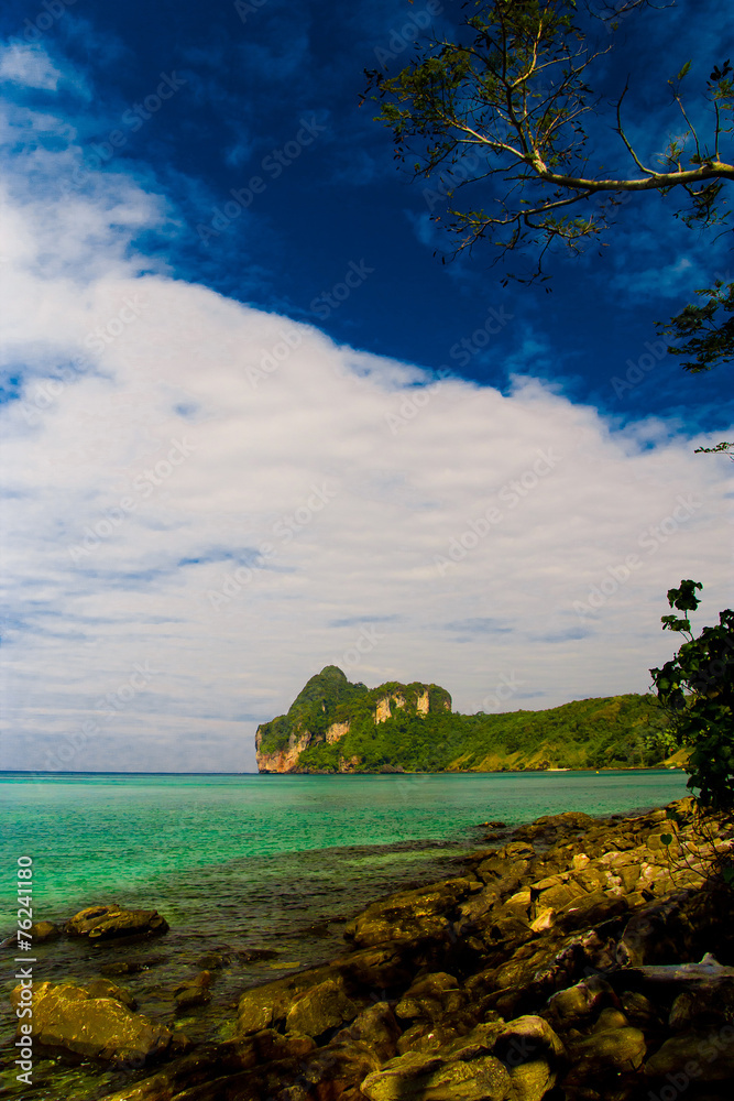 Fototapeta premium Idyllic Island Heaven Horizon