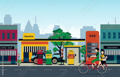 Fototapeta Naklejka Na Ścianę i Meble -  Petrol station